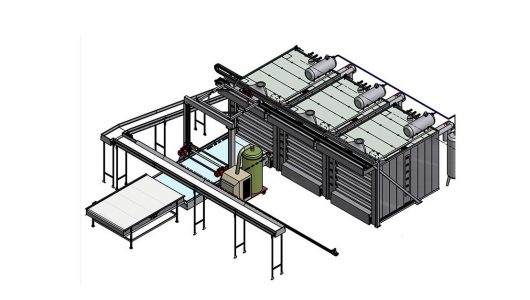 Control system for auto loading-unloading  bakery furnace